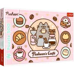 Puzzle 500el Pusheen w kawiarni. Pusheen's Catfe 37528 Trefl (37528 TREFL)