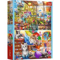 Puzzle 2x500el Sztuka malowania 37530 Trefl (37530 TREFL) - 1
