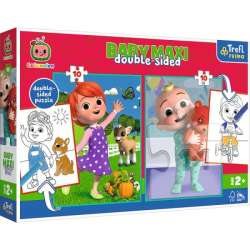 Puzzle dwustronne Baby Maxi 2x10el Przyjaciele. Cocomelon. 43008 Trefl (43008 TREFL) - 1
