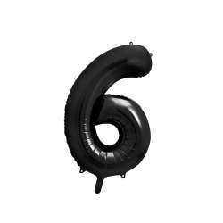 Balon foliowy 6 czarny 86cm