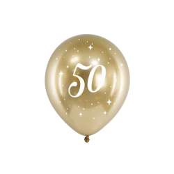 Balony Glossy 50-tka 30cm złote 6szt