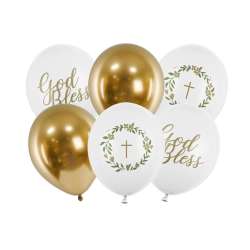 Balony 30cm God Bless mix 6szt