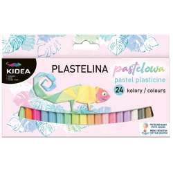 Plastelina 24 kolory pastelowe KIDEA (DERF.PP24KA)