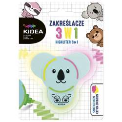 Zakreślacze z figurką 3w1 KIDEA (DERF.ZF3W1KA) - 1