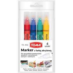 Marker akrylowy okrągła końcówka 2,5mm 12kol