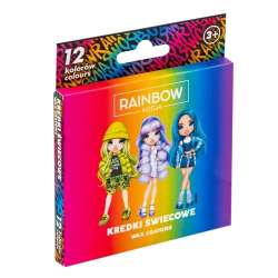 Kredki świecowe okągłe Rainbow High 12kol ASTRA - 1