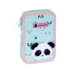Piórnik podwójny z wyposażeniem ASTRABAG TEDDY PANDA (503023025)