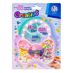 Zestaw koralików Motyl ASTRA Creativo 250 szt + 2m gumki (334024001)