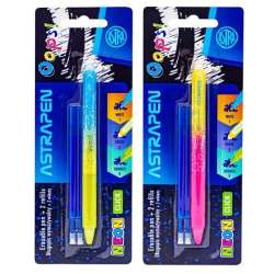 Długopis wymazywalny 0,5mm + 2 wkłady Neon - 1
