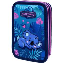 Piórnik JUMBO potrójny z wyposażeniem ASTRABAG SWEET KOALA (503025001)