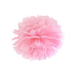 Pompon bibułowy jasno różowy 25cm