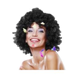 Peruka mega afro czarna