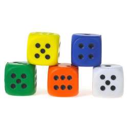 Piłeczka-kostka piankowa 6cm (12szt) - 1