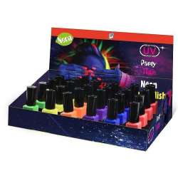 Lakier wodny do paznokci 7,45ml neon UV (24szt) - 1