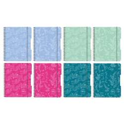 Brulion na spirali A5/80K kratka mix (4szt) - 1
