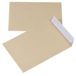 Koperta z taśmą silikonową brązowa 229x324mm 10szt - 1
