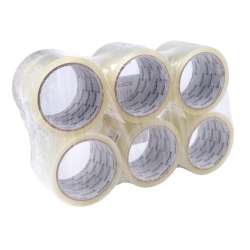 Taśma pakowa transparentna 72mm x 60y (6szt) - 1