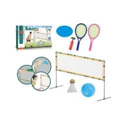 Zestaw sportowy z siatką 3w1 Badminton Frisbee Siatkówka (136436) - 1