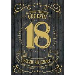 Karnet B6 PR-102 Urodziny 18 - 1