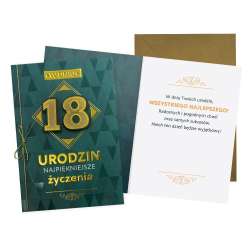 Karnet B6 Urodziny 18 męskie - 1