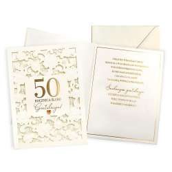 Karnet Rocznica ślubu 50