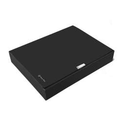Teczka A4 box 55mm neon czarna - 1