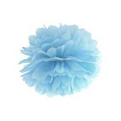 Pompon bibułowy niebieski 25cm