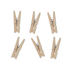 Klamerki drewniane naturalne drewno 10szt