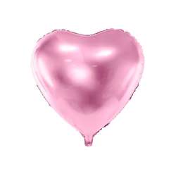 Balon foliowy Serce 45cm jasny róż