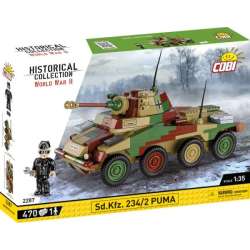 COBI 2287 Historical Collection WWII Sd.Kfz. 234/2 Puma - niemiecki ciężki samochód opancerzony 470 klocków (COBI-2287)