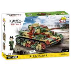 COBI 2592 Historical Collection WWII Czołg Panzerkampfwagen PzKpfw IV Ausf. G 1107 klocków (COBI-2592)