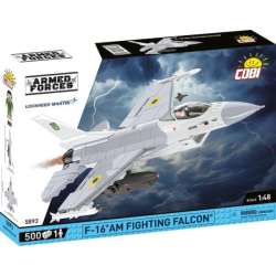 COBI 5893 Armed Forces Samolot wielozadaniowy F-16AM Fighting Falcon UA 500 klocków (COBI-5893)
