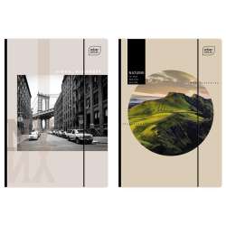 Teczka z gumką A4+ LUX UV Black&White (10szt)