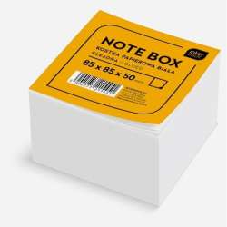 Kostka papierowa 85x85x50mm biała klejona (5902277215451) - 1
