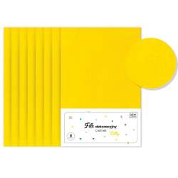 Filc dekoracyjny 8szt żółty (5902277273949) - 1