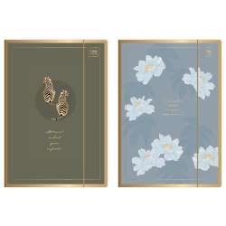 Teczka z gumką A4+ Satin Gold Blossom (10szt)