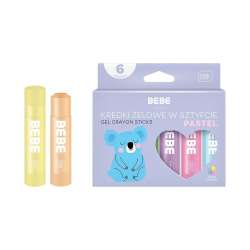 Kredki żelowe w sztyfcie BB Pastel 6 kolorów