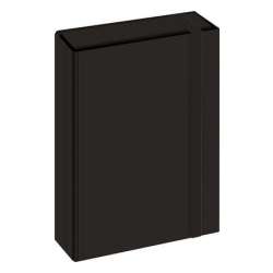 Teczka z gumką A4 Box czarna INTERDRUK (5902277320377) - 1