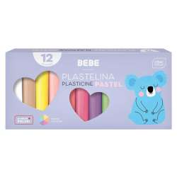 Plastelina 12 kolorów BB Pastel (5902277327291) - 1