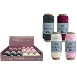 Sznurek na spulce 20m Satin Gold (12szt)