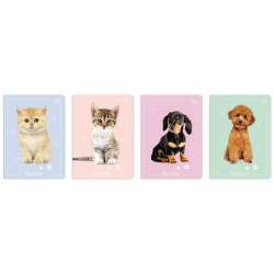 Zeszyt A5/16K kolorowa trzylinia Puppy Sign(20szt) - 1
