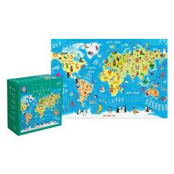 Puzzle 250el Kids 5 World Map Mapa świata Interdruk (5902277368966)