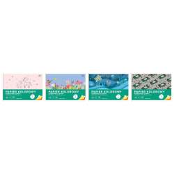 Papier kolorowy samoprzylepny A4/8K 80g (10szt) - 1
