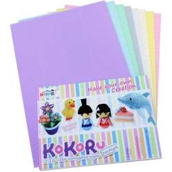 Tektura falista A4 8 arkuszy mix pastel