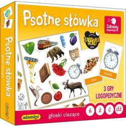Psotne słówka. Głoski ciszące gra ADAMIGO 7301 (5902410007301) - 1