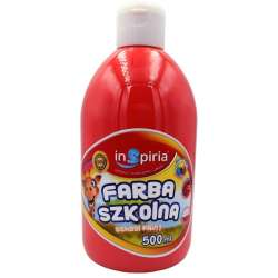 Farba szkolna czerwona 500ml