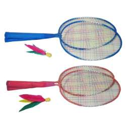 Badminton krótki z lotką z piórkiem MIX - 1