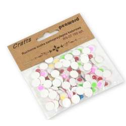 Ruchome oczka samoprzylepne kolorowe 10mm 100szt (5902557438204)