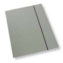 Teczka A4 z gumką lakier szara 350gsm (10szt) - 1