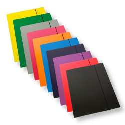 Teczka A4 z gumką laminowana mix 350gsm (10szt) - 1